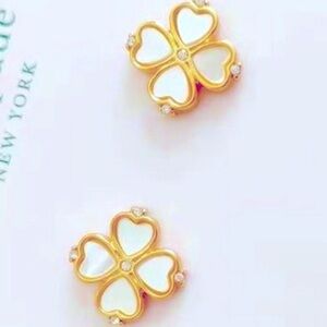 KATE SPADE Legacy Logo Demi Flare Earrings NEW NWT